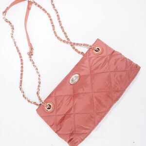 DKNY Quilted Pink Chain Strap Bag